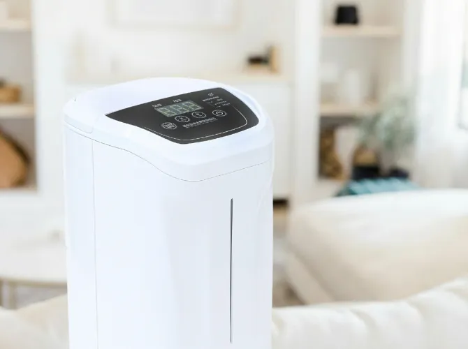 リビングに置かれた医療機関用水素温浴器の画像